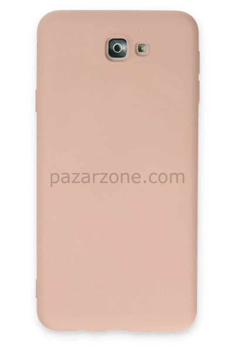 Newface Samsung Galaxy J7 Prime Kılıf Nano içi Kadife Silikon - Pudra
