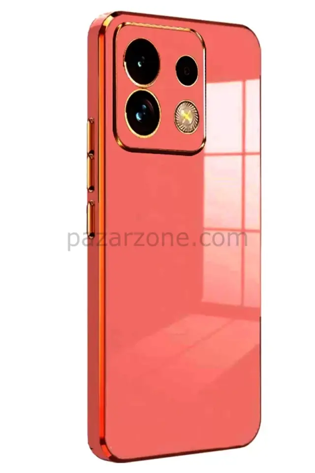 Newface Xiaomi Redmi Note 13 4G Kılıf Volet Silikon - Kırmızı