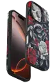Onegif Apple iPhone 16 Pro Max Flower Series Magsafe Kapak - Siyah
