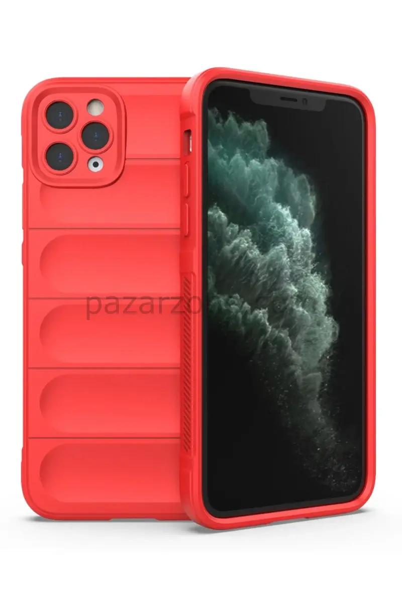 Newface Apple iPhone 11 Pro Kılıf Optimum Silikon - Kırmızı