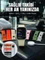 7'li Kordon Setli Akıllı Saat Bluetooth Görüşme Bildirim Destekli Çok Fonksiyonlu Smart Watch