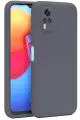 Newface Vivo Y53S Kılıf Nano içi Kadife Silikon - Gri