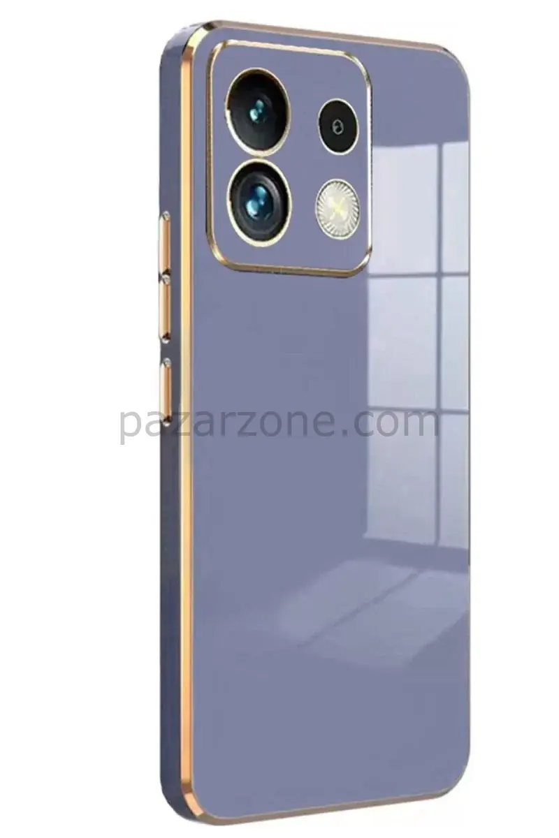 Newface Xiaomi Redmi Note 13 4G Kılıf Volet Silikon - Mavi