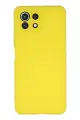 Newface Xiaomi Mİ 11 Lite Kılıf Nano içi Kadife Silikon - Sarı