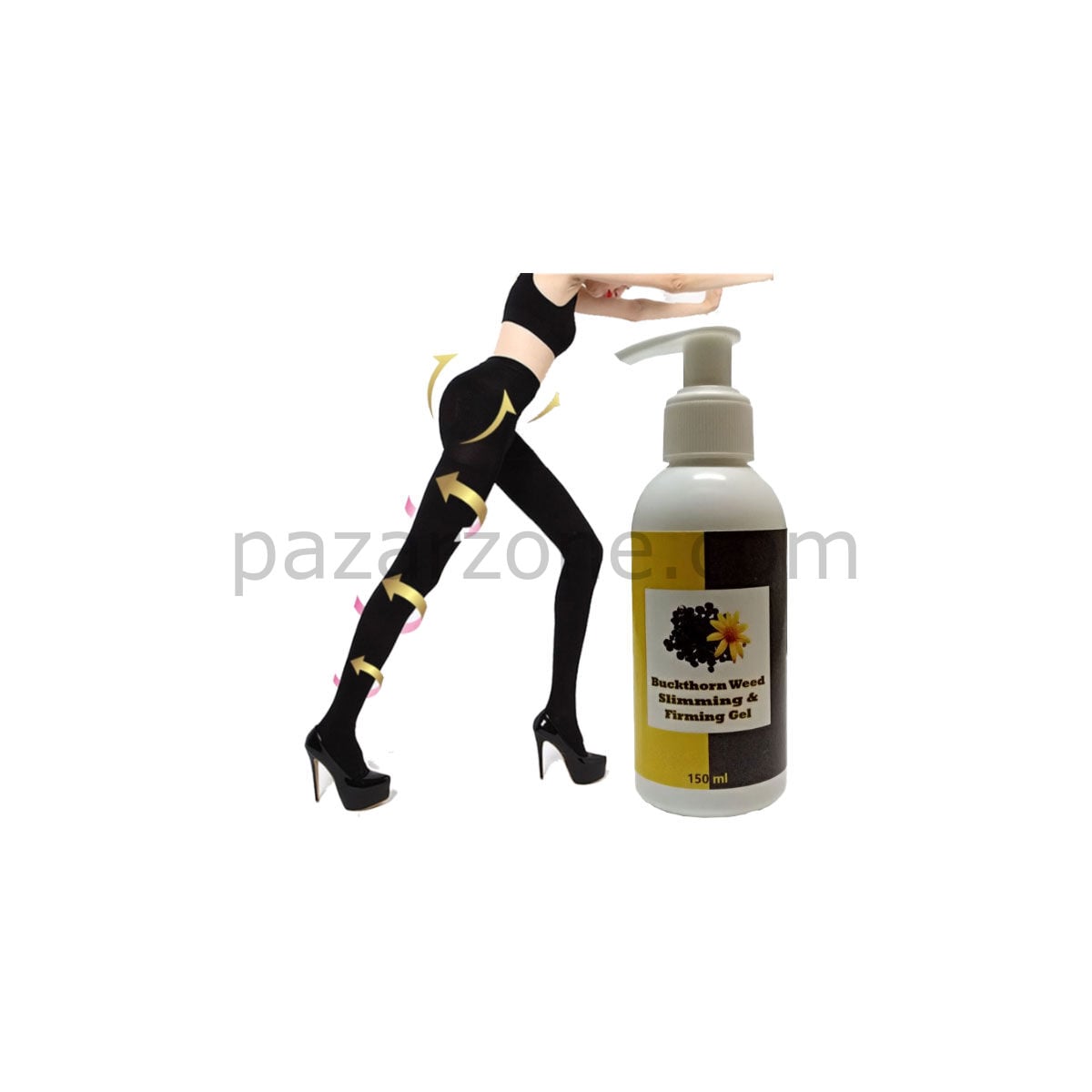 Buckthonr 150 ml FatBurner Jel + S-M Beden Süper Akıllı Mikro Kapsüllü Tayt