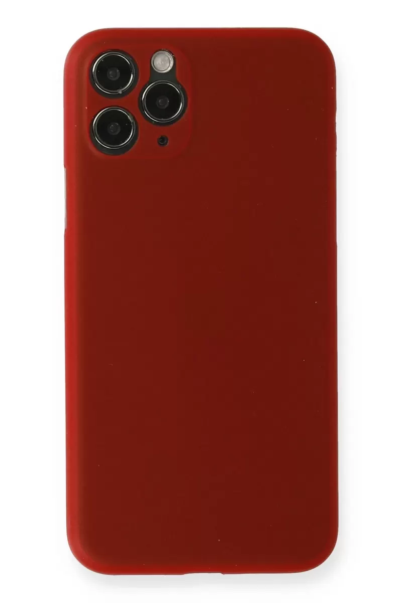 Newface Apple iPhone 11 Pro Kılıf PP Ultra İnce Kapak - Kırmızı