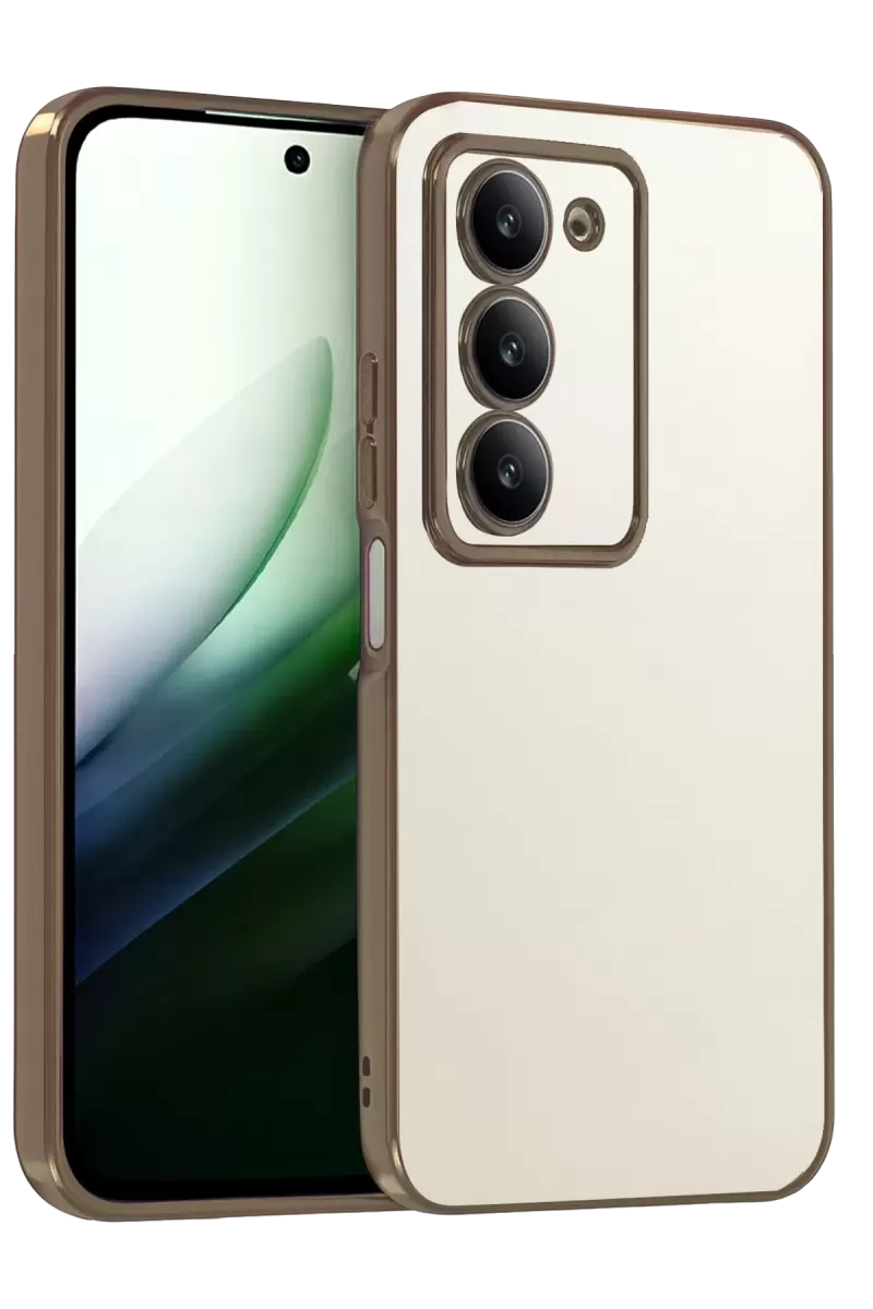 Newface Xiaomi Redmi 15 4G Razer Lensli Silikon - Çöl Titanyum