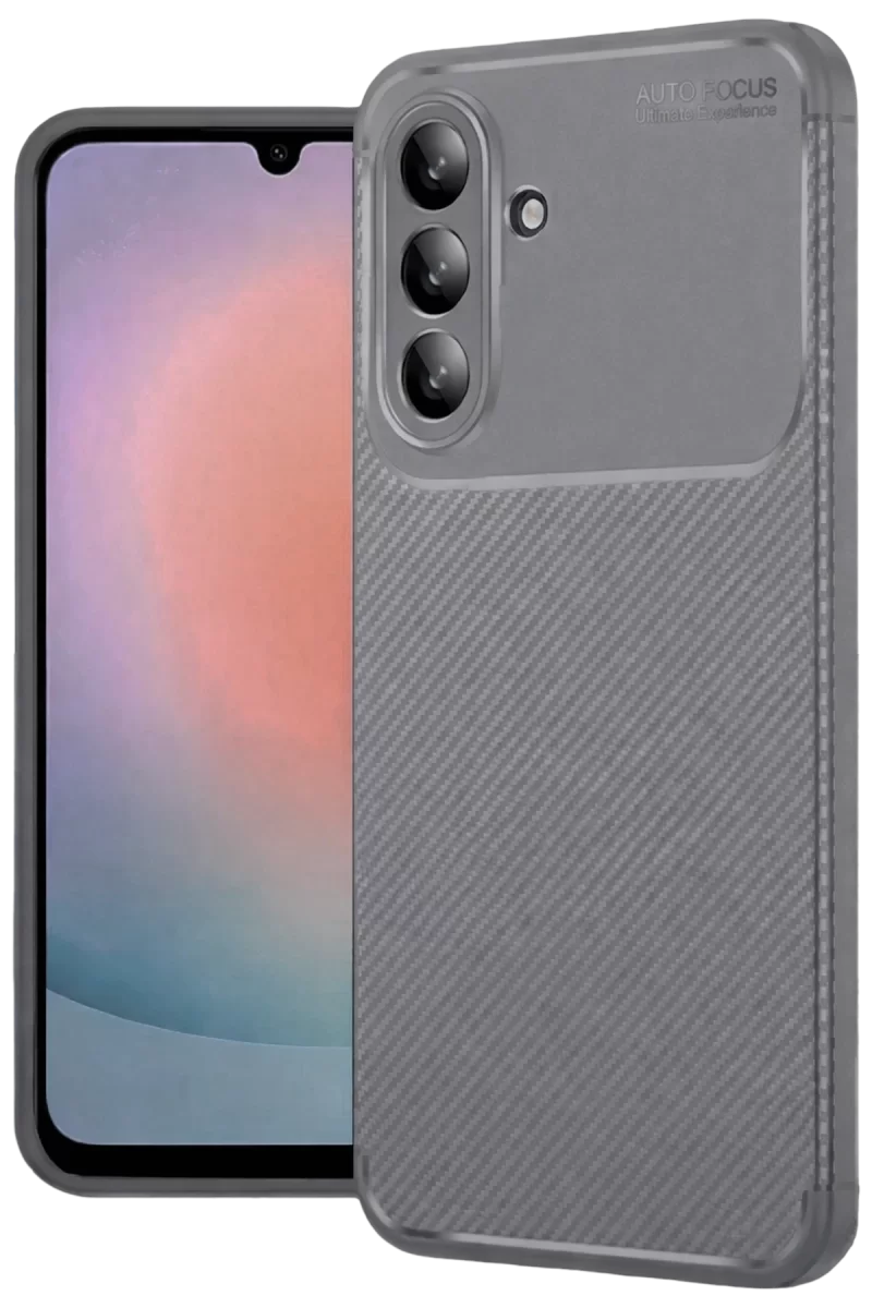 Newface Samsung Galaxy A37 5G Auto Focus Karbon Kapak - Gri
