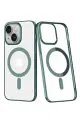 Newface Apple iPhone 14 Plus Kılıf Element Magneticsafe Sert Kapak - Köknar Yeşili