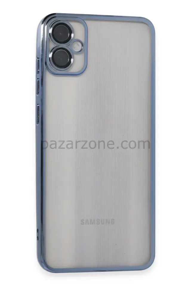 Newface Samsung Galaxy A05 Kılıf Razer Lensli Silikon - Lacivert