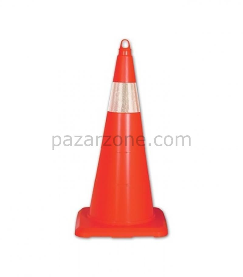 Ennalbur Esnek Kırılmaz Trafik Konisi Tek Reflektörlü 70 cm