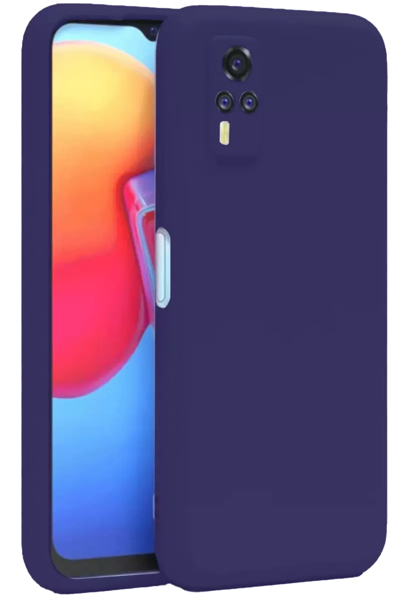 Newface Vivo Y53S Kılıf Nano içi Kadife Silikon - Mor