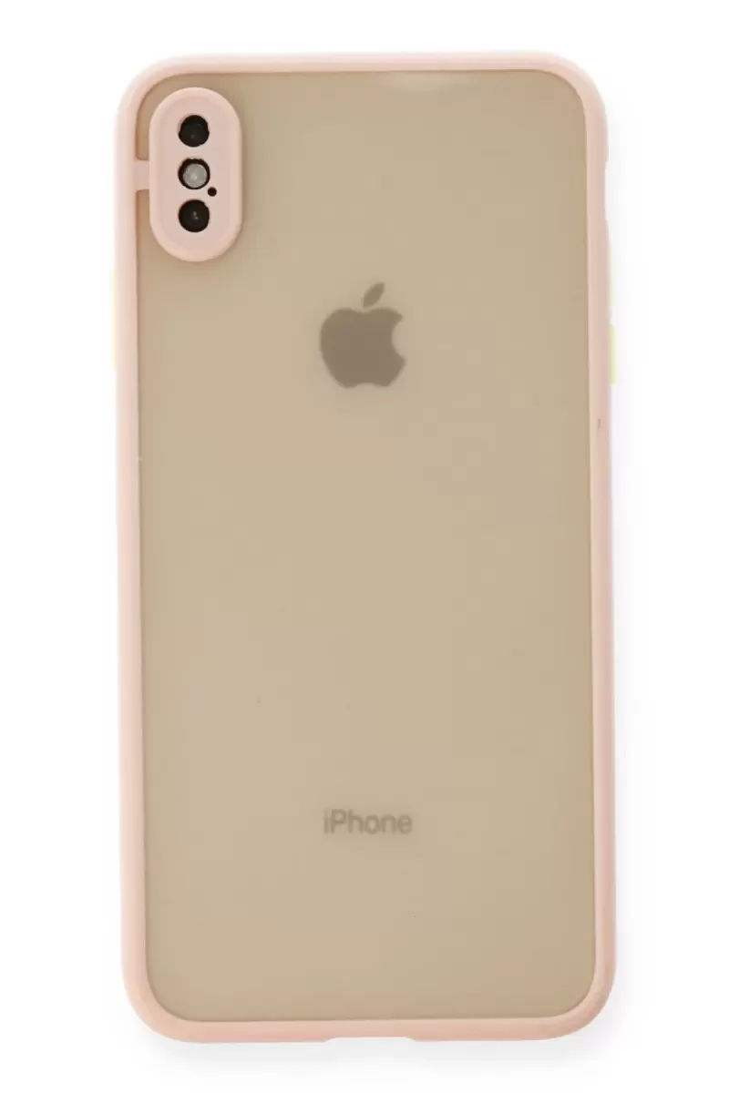 Newface Apple iPhone X Kılıf Montreal Silikon Kapak - Pembe