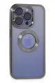 Newface Apple iPhone 15 Pro Kılıf Slot Silikon - Titan Gri