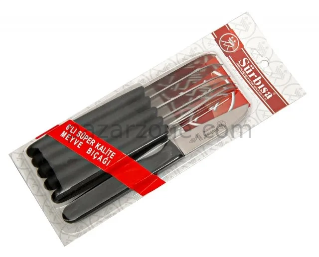 Sürbısa 61007 - Sürmene Meyve Bıçağı 7,5 Cm 6 Lı