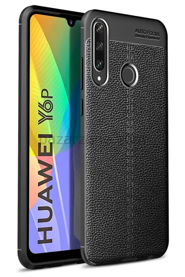 Newface Huawei Y6P Kılıf Auto Focus Kapak - Siyah