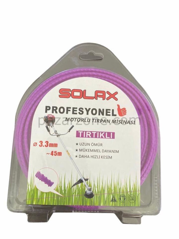 Solax Tırtıklı Tırpan Misinası 3,3 mm 45 Metre