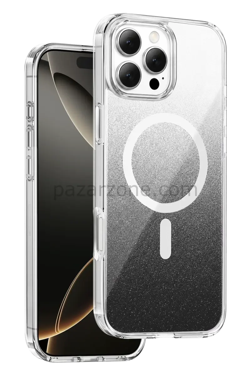 Onegif Apple iPhone 16 Pro Max Sora Simli Magsafe Kapak - Siyah