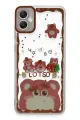 Newface Samsung Galaxy A05 Kılıf Sweet Desenli Silikon Kapak - Pembe
