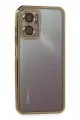 Newface Xiaomi Redmi 10 5G Kılıf Razer Lensli Silikon - Gold