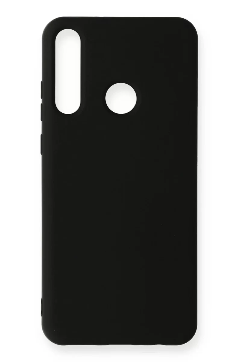 Newface Huawei Y6P Kılıf Nano içi Kadife Silikon - Siyah