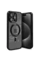 Newface Apple iPhone 15 Pro Kılıf Kross Magneticsafe Kapak - Siyah