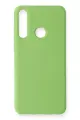 Newface Huawei Y6P Kılıf Nano içi Kadife Silikon - Yeşil