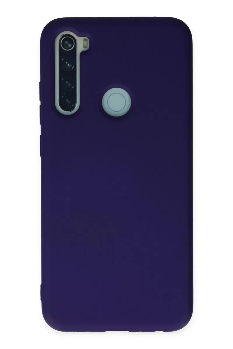 Newface Xiaomi Redmi Note 8 Kılıf Nano içi Kadife Silikon - Mor