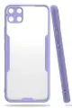 Newface Realme C15 Kılıf Platin Silikon - Lila