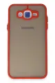 Newface Samsung Galaxy J7 Kılıf Montreal Silikon Kapak - Kırmızı