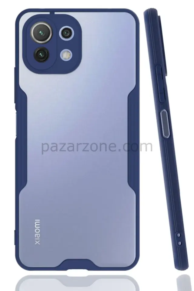 Newface Xiaomi Mİ 11 Lite Kılıf Platin Silikon - Lacivert