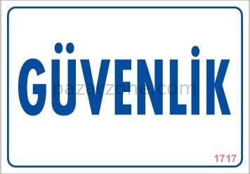 Güvenlik Uyarı Levhası 17,5x25 KOD:1717