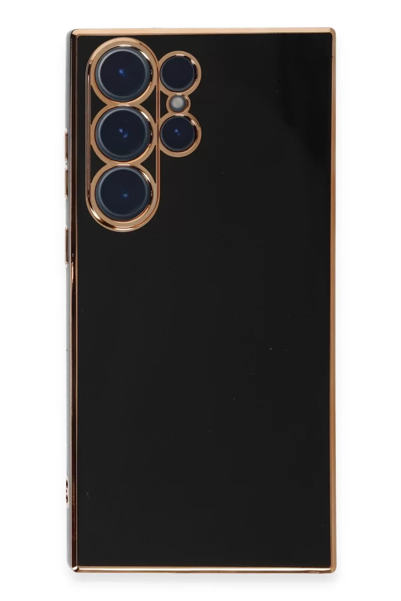 Newface Samsung Galaxy S23 Ultra Kılıf Volet Silikon - Siyah