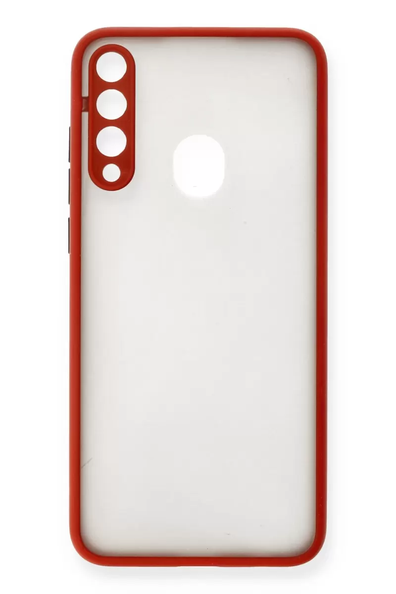 Newface Huawei Y6P Kılıf Montreal Silikon Kapak - Kırmızı