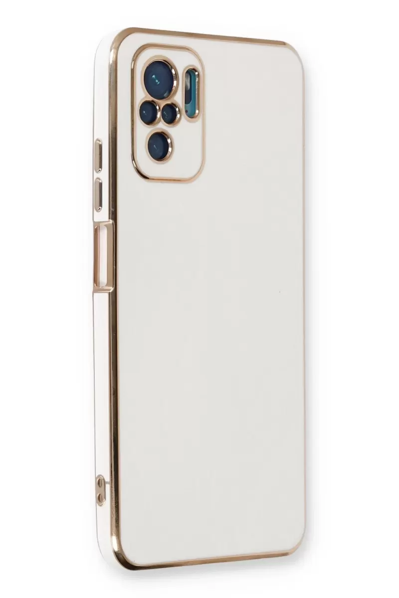 Newface Xiaomi Redmi Note 10 Kılıf Volet Silikon - Beyaz