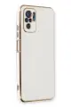Newface Xiaomi Redmi Note 10 Kılıf Volet Silikon - Beyaz