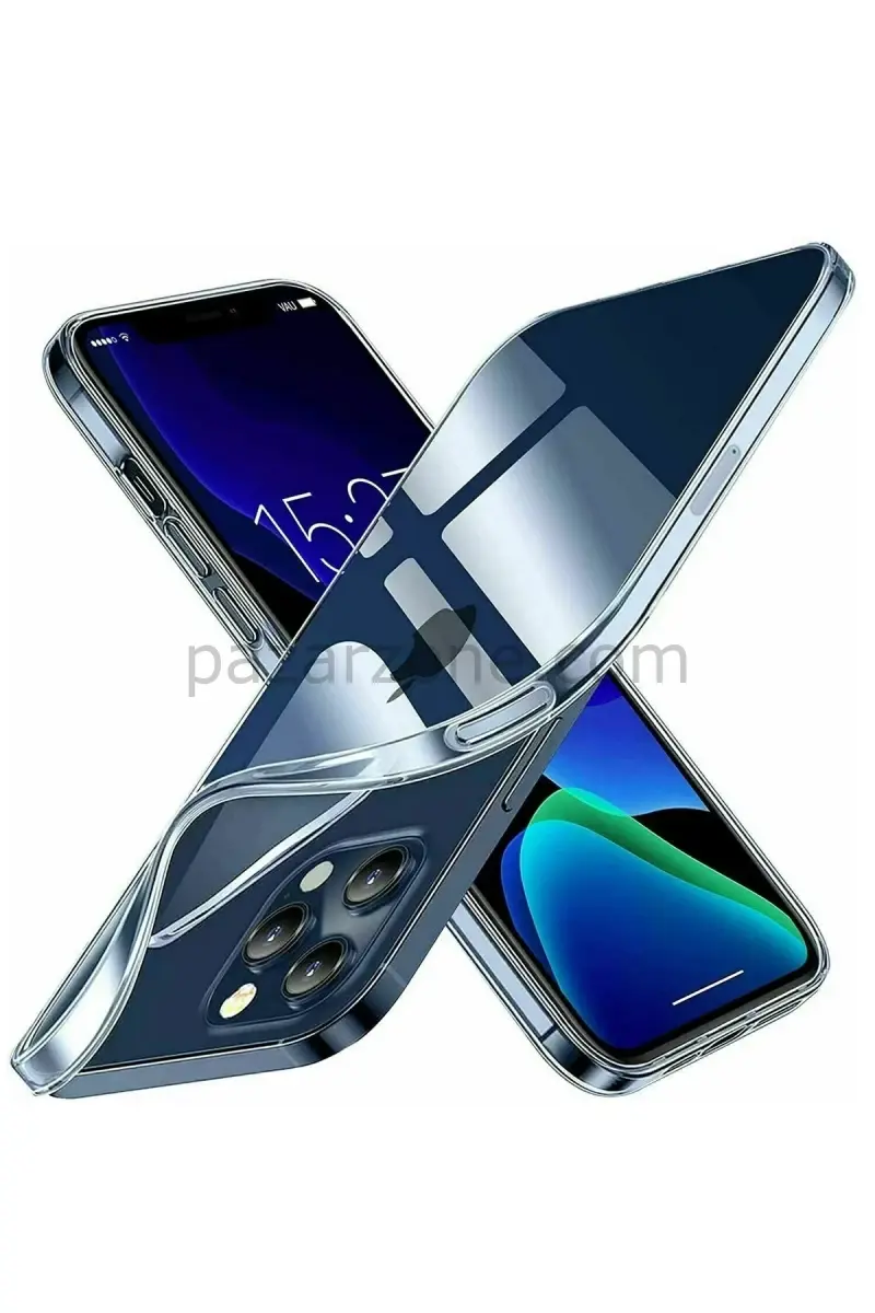 Newface Apple iPhone 15 Pro Kılıf Lüx Şeffaf Silikon
