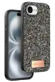 Onegif Apple iPhone 16E Bright Simli Kapak - Gümüş