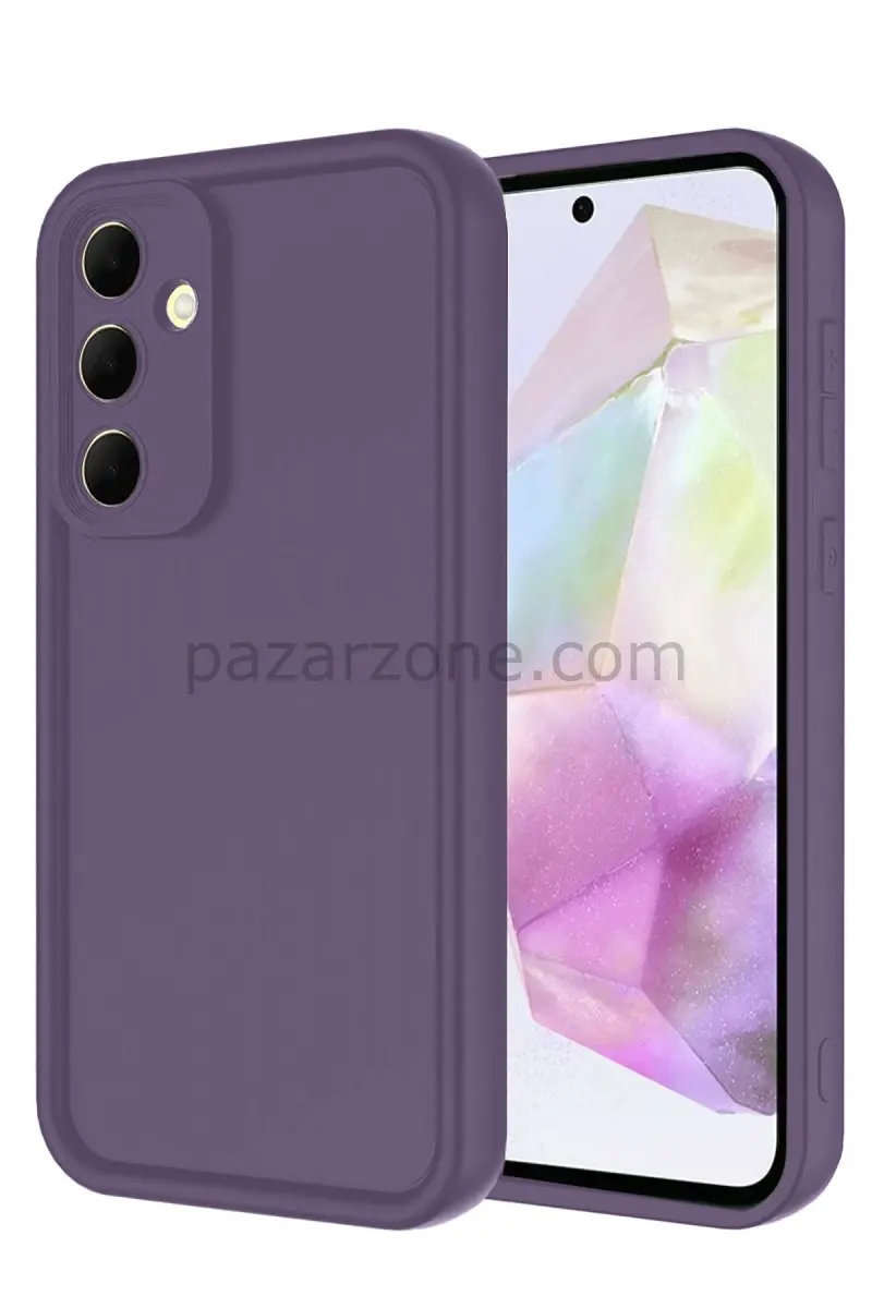 Newface Samsung Galaxy A17 5G Viera Silikon - Mürdüm