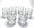 6'lı Kurukafa Şeffaf Cam Shot Bardağı Seti 6x5 cm