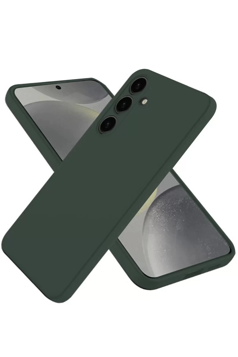 Newface Samsung Galaxy A36 Kılıf First Silikon - Koyu Yeşil