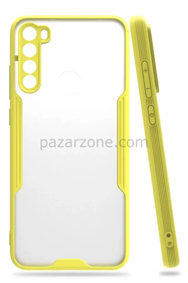 Newface Xiaomi Redmi Note 8 Kılıf Platin Silikon - Sarı