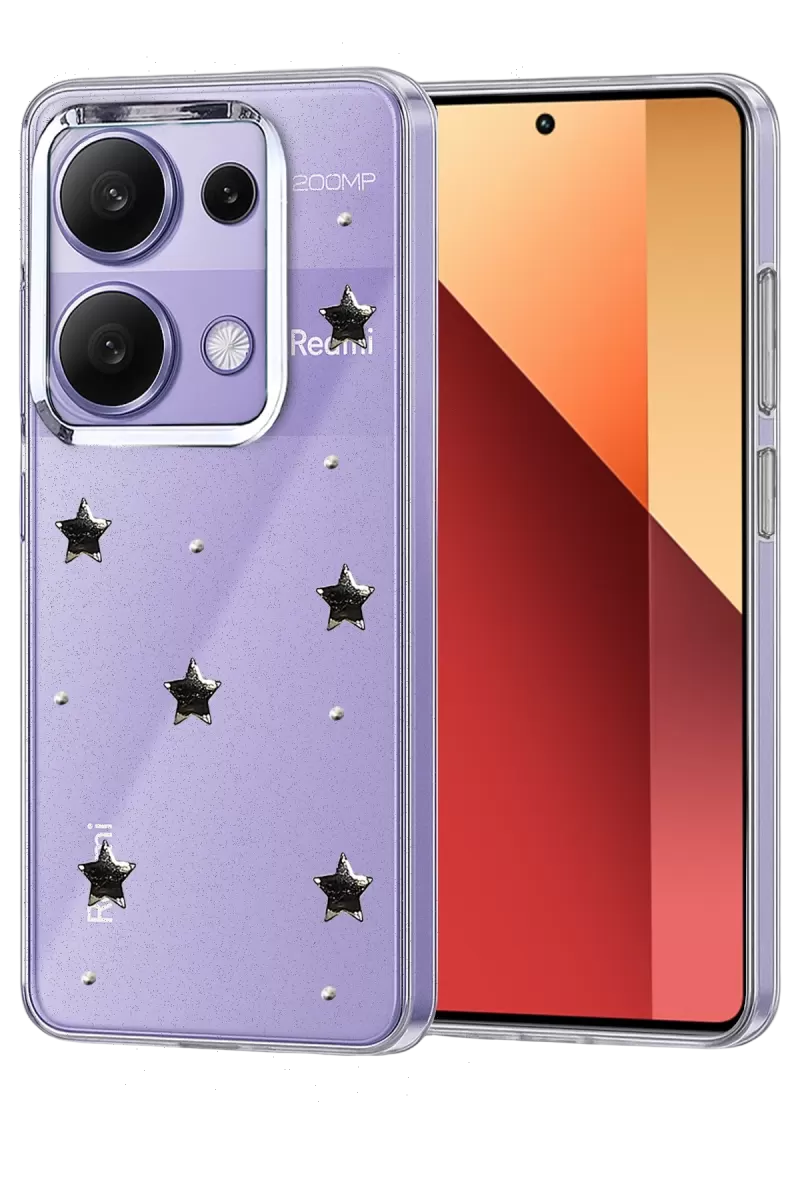 Newface Xiaomi Redmi Note 13 Pro 4G Fiyonk Desenli Kapak - Desen 4