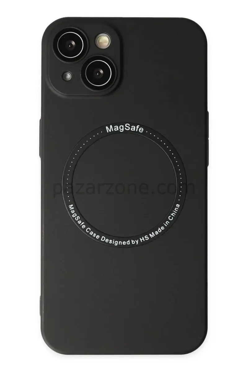 Newface Apple iPhone 14 Plus Kılıf Jack Magneticsafe Lens Silikon - Siyah