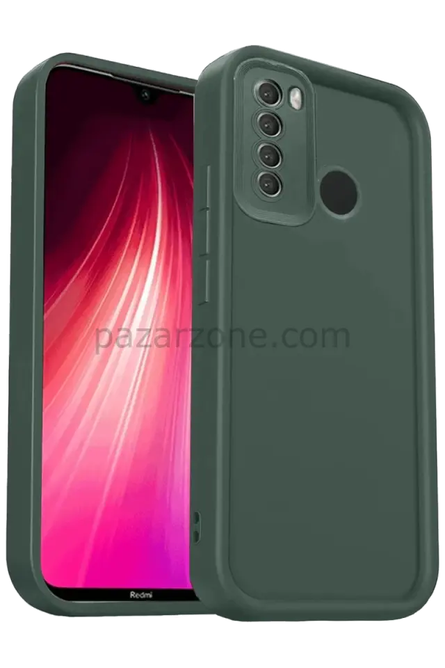 Newface Xiaomi Redmi Note 8 Kılıf Viera Silikon - Koyu Yeşil