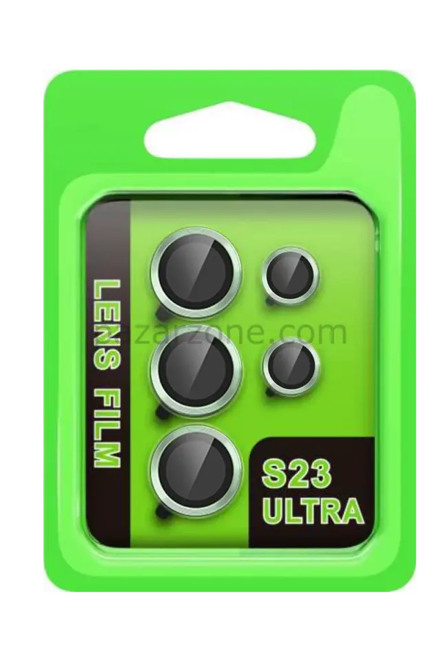 Newface Samsung Galaxy S23 Ultra Raze Metal Kamera Lens - Yeşil
