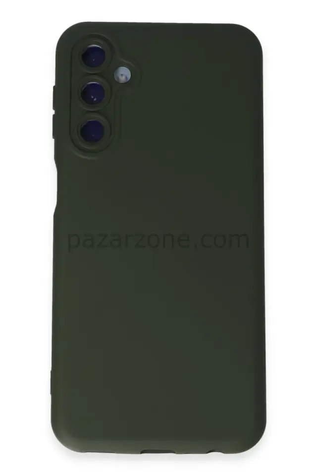 Newface Samsung Galaxy M14 5G Kılıf Nano içi Kadife Silikon - Koyu Yeşil