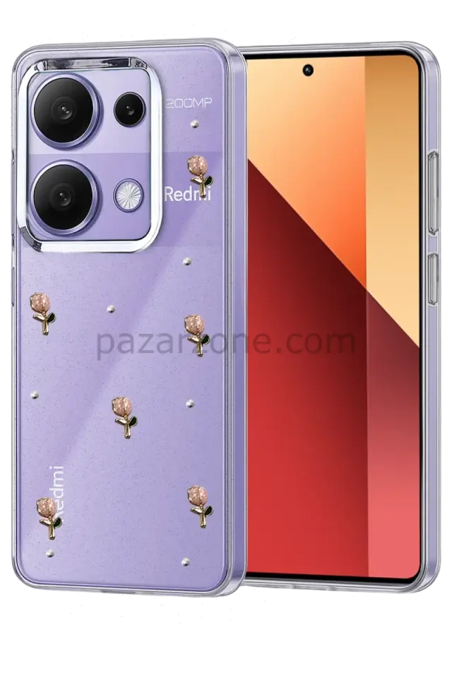 Newface Xiaomi Redmi Note 13 Pro 4G Fiyonk Desenli Kapak - Desen 6