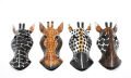 Ahşap Duvara Asmalı 20 Cm Zebra Maske