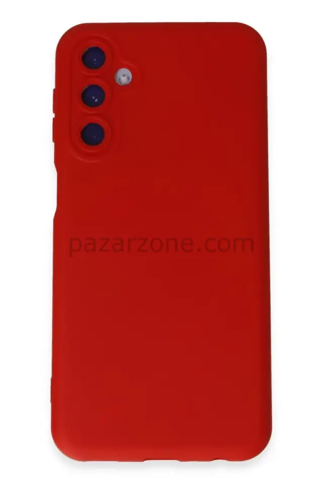Newface Samsung Galaxy M14 5G Kılıf Nano içi Kadife Silikon - Kırmızı